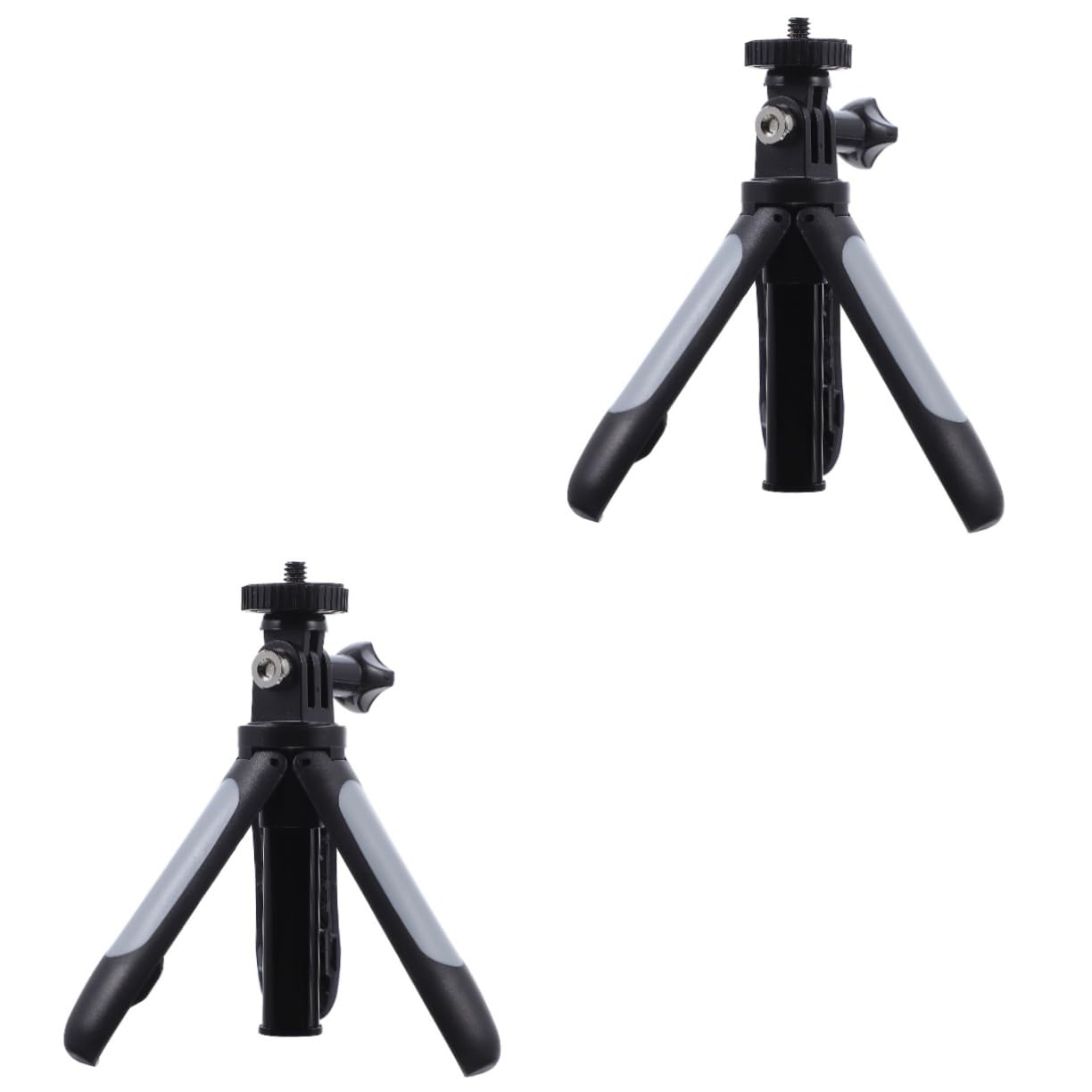 Hemobllo 2pezzi Treppiede Mini Estensibile Acciaio Inossidabile Con Supporto Per Selfie Stick Design Leggero e Portatile Antiscivolo Per Fotografia Viaggio