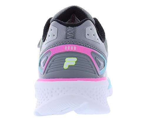 Fila Wanderun Strap Boys Shoes Size 2.5, Color: Grey/Pink4