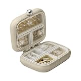 Travel Pill Case, 7 Compartment Medicines Storage Organizer with Reminder | Portable Container for Home, Work, School, College, Business, Hotel, Car Interruttori e Long Road Trips