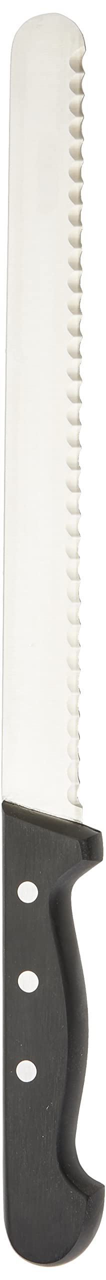 Gustav Emil Ern L025 Slicer, Serrated, Riveted Handle, Black