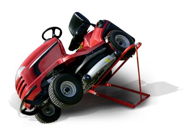 ClipLift Hydraulische Hebevorrichtung für Rasentraktor, Aufsitzmäher bis 300 kg, 45° Hebewinkel