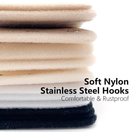 12 PCS Bra Extenders 3 Hooks, Elastic Extension Strap for Women, Comfortable and Soft Plus Size Bra Extender (Black, White, Nude, Beige)3