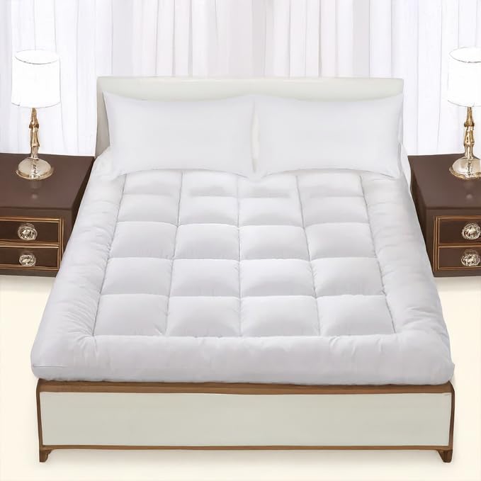 5cm Premium Deep Thick Mattress Topper King Bed - Ultra Soft, Micro Fabric Quilted Breatha...