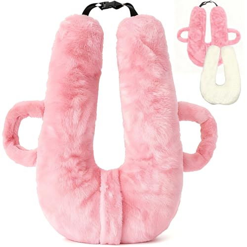 Plzpik Car Pillow for Kids Removable Washable Pillowcases and Pillow Inserts(The only Upgrade on the Market) Travel Pillow for Car Sleeping(Pink)
