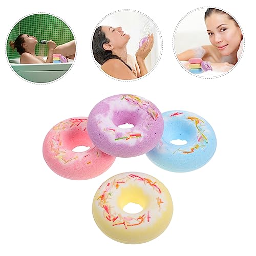 Balacoo 4 Pcs Conjunto De Bola De Sal De Banho Bolas De Banho Em Forma De Bolo Bombas De Banho De Sp