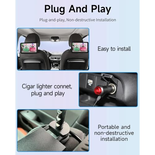 Sistema de entretenimiento de 10,1" con CarPlay inalámbrico y pantalla táctil IPS para coche 7