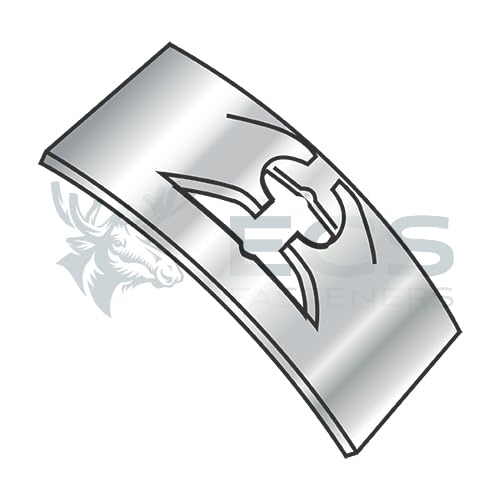 Generic C105SS-440-4 Flat Steel Spring Nut 301 Stainless Steel (Half-Hard) - ECS-145228
