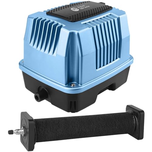 AquaMiracle AP-40 635GPH Linear Air Pump with 1-Pack Air Stone(8”x1.52”)