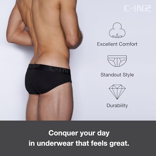 C-IN2 Core Low Rise Brief - Men's Underwear Center-Seam Contour Pouch Support - Breathable Cotton4