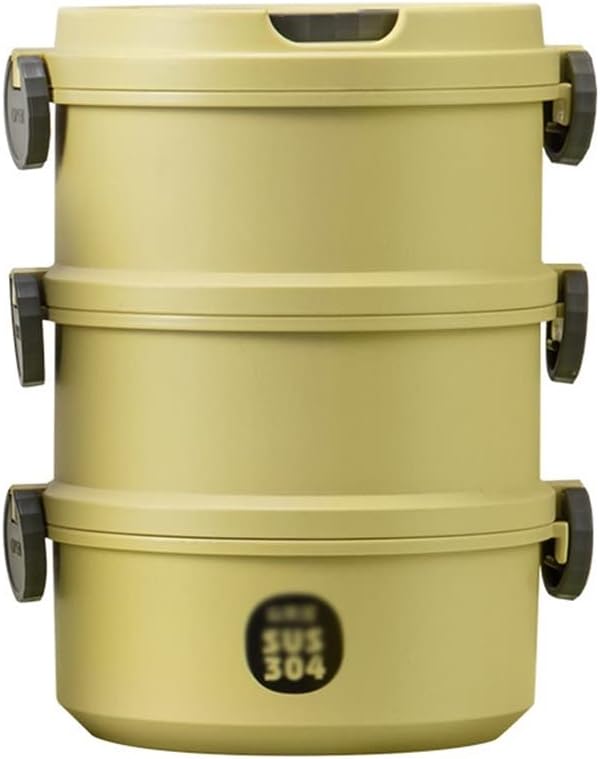 Stainless Steel Handle, Bento Box, Multi-layer Stacked Insulation(1400ML)