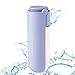 Dociote Botella de Agua para Perro, 420ml Botella Portátil de Agua Potable, para Mascotas para Caminar, Viajar al Aire Libre Senderismo Violeta