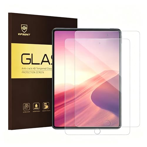 Vipsent 2-pack screen protector for iPad Mini 4 Mini 5 2019 (7.9 inches) tempered glass ultra-clear and transparent (2 pack)