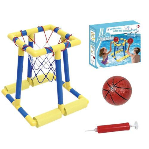 Canasta de baloncesto para piscina flotante de alta resistencia para adultos y niños