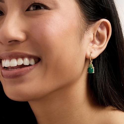 Ross-Simons 4.20 ct. t.w. Emerald Drop Earrings in 18kt Gold Over Sterling2