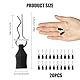 20 Pcs RC Karosserie Clips Deerc Ersatzteile mit Aufreißlaschen, Aluminiumlegierung und Stahl, Ersatzteile für 1/10, 1/12, 1/16 Ferngesteuerte Autogehäuse, Langlebig