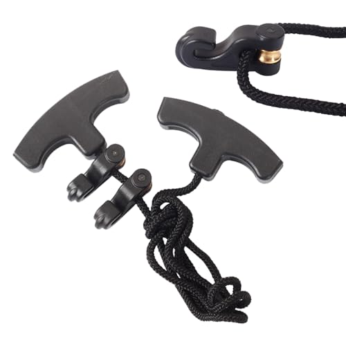 KURUGEILI 48inch Archery Cocking Devices Double T Handle Crossbow Cocking Rope Crossbow Pull Cord Rope Cocker String Puller Assist Tool for Crossbow Hunting-Works with All Crossbows