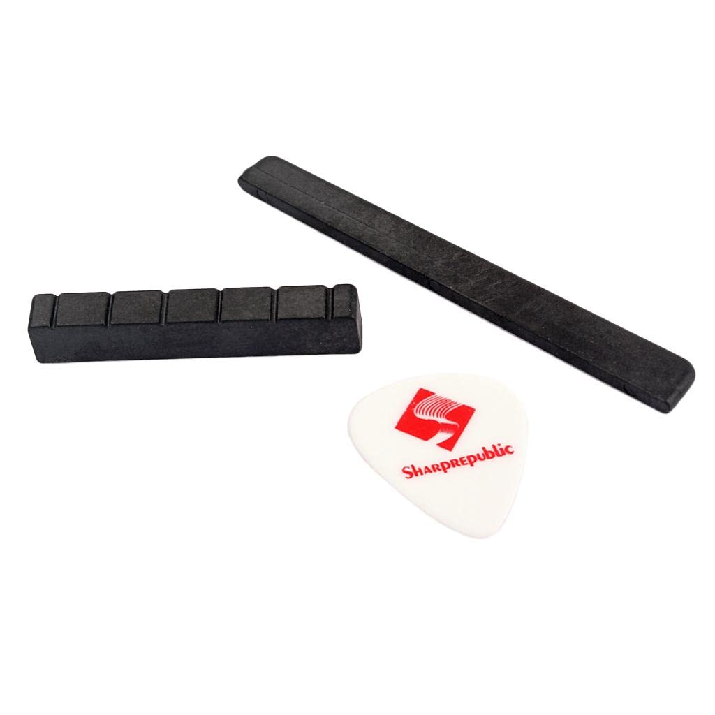 Generic Replacement Bridge Nut and Saddle for Classical Guitar Parts