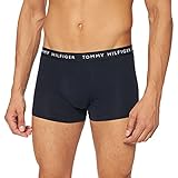 Tommy Hilfiger Herren 3er-Pack Boxershorts aus 95% Bio-Baumwolle mit Stretch, Nachhaltig, Unterhosen mit Elastikbund, Unterwäsche Männer, Trunks, Desert Sky, M