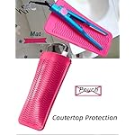 Curling-Iron-Mat-Heat-Resistant-Silicone-Mat-Pouch-Portable-Fast-Chilling-Food-Grade-Material-for-Curling-Iron-Hair-Straightener-Curling-Wand-Storage-Pink