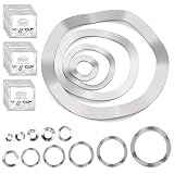 Wave Washer Assortment Kit, 240pcs Wave Spring Washer M3 M4 M5 M6 M8 M10 M12 M16 M19 M23 M25 Metric Crankset...
