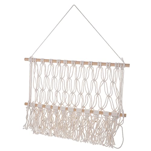 Toyvian 2 Unidades Cremalheira Tecida Estante De Macramê Cabides Para Decorar Rede De Boneca De Macr