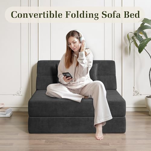 Luoxiao Folding Sofa Bed Convertible Sleeper Chair の商品画像 5