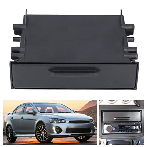 Single Din Radio Mount, Car Stereo Storage Box Stereo Installation Kit Stereo Install Kit Single DIN Car CD Player Radio Stereo Dash Trim Pocket Box Mounting Pocket Drawer Kit by Cosiki - Image 4
