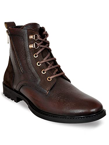 Allen Cooper Genuine Premium Leather Luxury Memory Foam High-Top ...