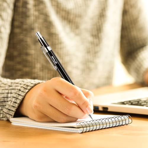 Image of Outus 8 Pcs Mechanical Pencil Metal Retractable Automatic Drafting Pencils Refills for Writing Drawing Signature Sketching Illustration Student Teacher Appreciation Giftsn(0.5 mm,Black)