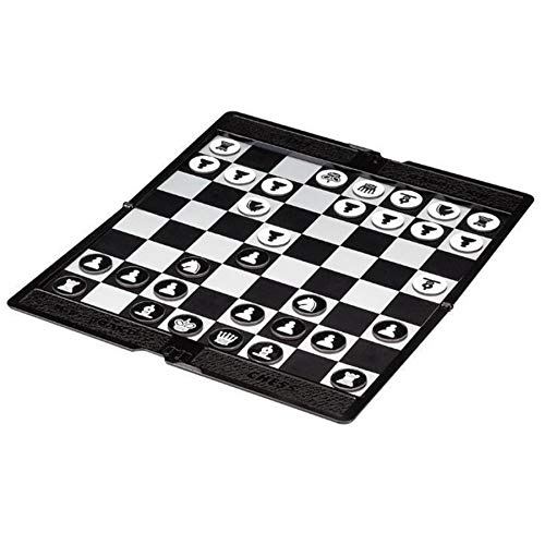 Preisvergleich Produktbild CUHAWUDBA Magnetic Chess Faltbare GeldbRSE Chess Portable Magnet Slim Chess