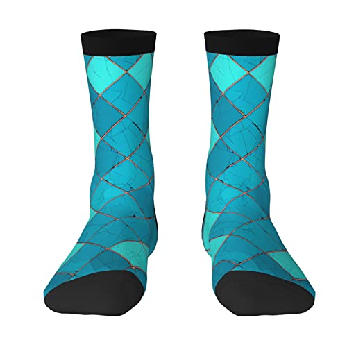 Shark Jumping Women Men Crew Socks, Casual Mid-Calf Funny Socks for Sport Gift2