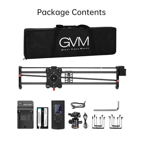 Image of GVM Carbon Fiber Motorized Camera Slider - 31 inch /80CM with Remote Control, Supports Time-Lapse Photography, Video Mode, Tracking Shooting for Most Cameras