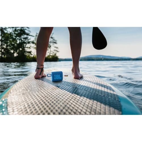 Image of JBL Go 3 Eco Bluetooth Wireless and Environmentally Friendly Speaker Waterproof 5 Hours Battery Life Blue