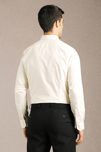 Image of Louis Philippe Men's Slim Fit Easy to Iron Everyday wear Premium Cotton Full Sleeve Textured Formal Shirt