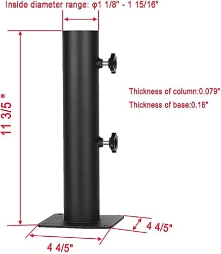 Vanroug Patio Umbrella Bases Heavy Duty Umbrella Holder Outdoor Umbrella Base Stand Mount Umbrella Clamp For Decks, Docks, Patios, Garden, Pontoons, Picnic Tables (1) #TOP1