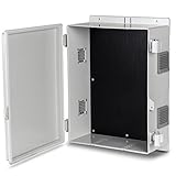 Namunanee Outdoor Electrical Junction Box, ABS Water Resistant Enclosure with Internal Mounting Panel & Hinged Cover, 15.7' H* 11' L* 5.9' W