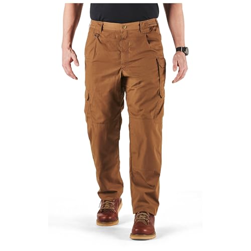 5.11 Tactical Cargo Pants for Men, Taclite Pro Ripstop Mens Work Pant, Lightweight Performance, Battle Brown, 38W x 30L, Style 74273ABR