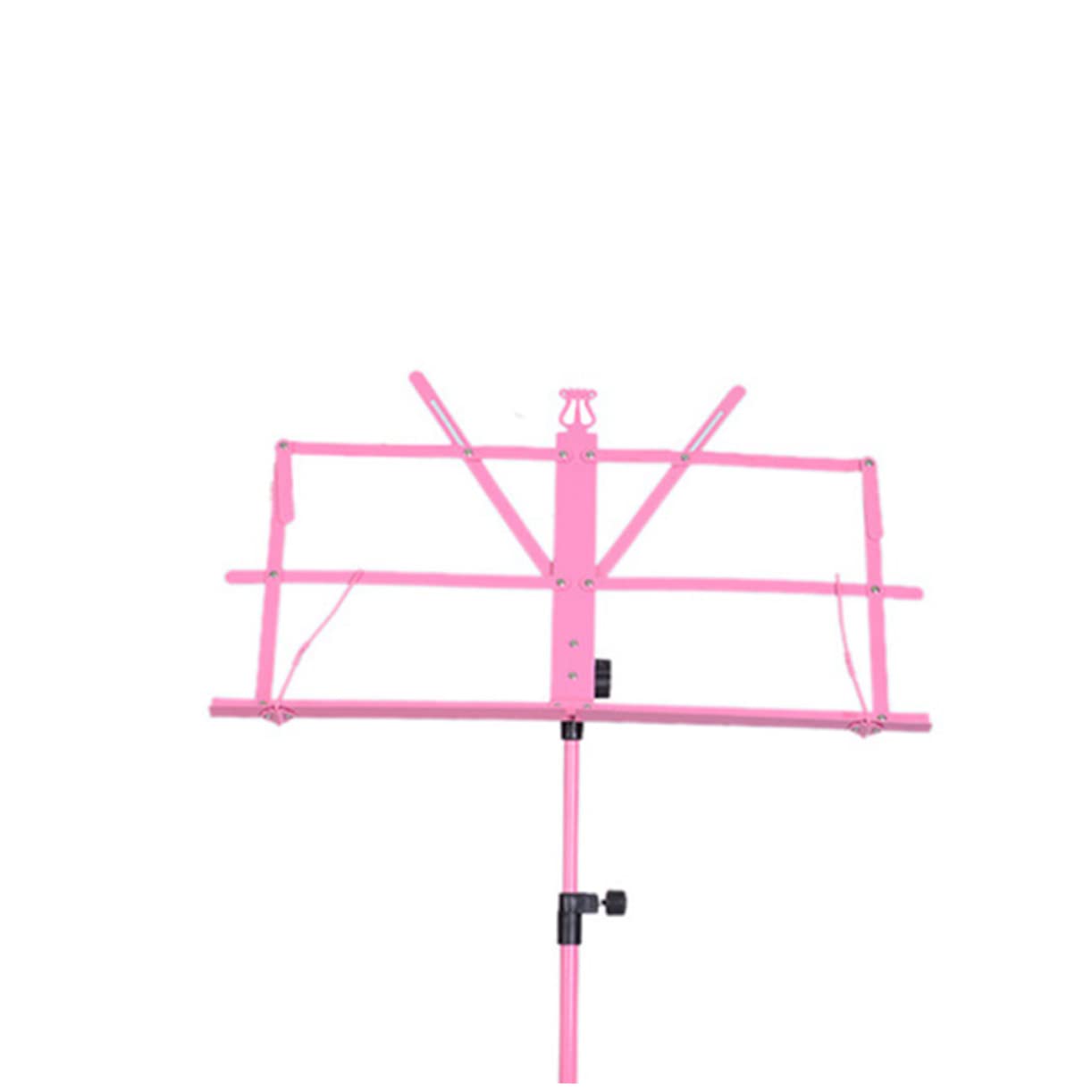 SOIMISS per Spartiti Pieghevole Metallo Regolabile e Angolazione Leggero e Portatile Rosa per Chitarra e Strumenti