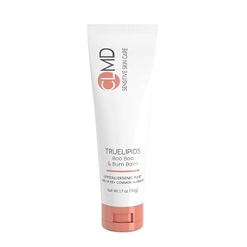 CLMD - TrueLipids Boo-Boo & Bum Balm Soothing Baby Balm for Diaper Rash, Cuts, Scrapes & Burns Non-Toxic, Hypoallergenic Organic Skin Relief 1.7 fl oz