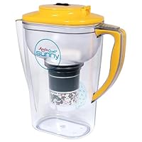 Wasserfilter AcalaQuell Sunny | Gelb | Kannenfilter mit extra gutem Griff | Höchste Filterleistung - mehrschichtig | BPA u. BPB frei | Kreiert köstliches, wohltuendes Wasser