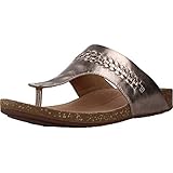 Our Clarks Un Perri Vibe is the ideal sandal for all-day wear. This toe-post style is from our Unstructured Collection. The braid design on the uppers adds a chic and trendy look. The soft textile sock and cushioned footbed provides long lasting comfort. Finished with a touch of cork, this style is sure to be an essential this Summer.