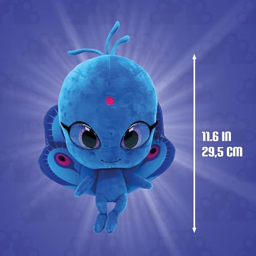 Miraculous Biedronka Kwami Mon Ami Duusu, 24 cm Pluszowa zabawka dla dzieci, super miękka pluszowa zabawka z żywicznymi oczami, brokatem, szczegółowymi szwami (Wyncor)