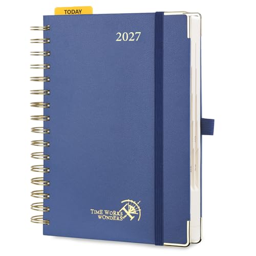 Planificador 2027 POPRUN WEHBTA5-NYB organizador anual agenda de oficina y material de escritorio