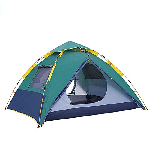Tente de camping imperméable double couche à montage rapide pour 3-4 personnes