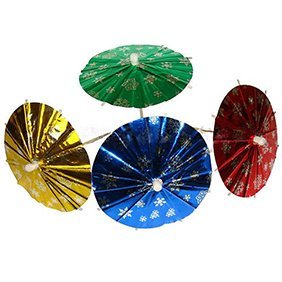 150 Pièces Parasols Miniatures Colorés Pour Cocktails - Décorations Réutilisables En Papier Pour Boissons, Mariages, Fêtes Et Salades De Fruits