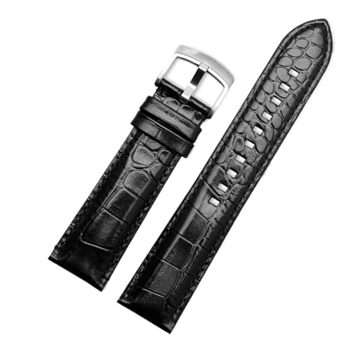 HuanJ Genuine Leather Watch Strap Compatible With Ar2432 Ar2433 Ar2447 Men Women Waterproof Sweatproof Watchband Accessories 22m