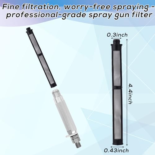 12stk 246385 287032 246384 Filtersatz Ersatz für Graco, Spritzpistolenfilter Saugrohrfilter Sieb Pumpenverteilerfilter Sieb Kompatibel mit Graco 390 395 490 495 495 595 3400
