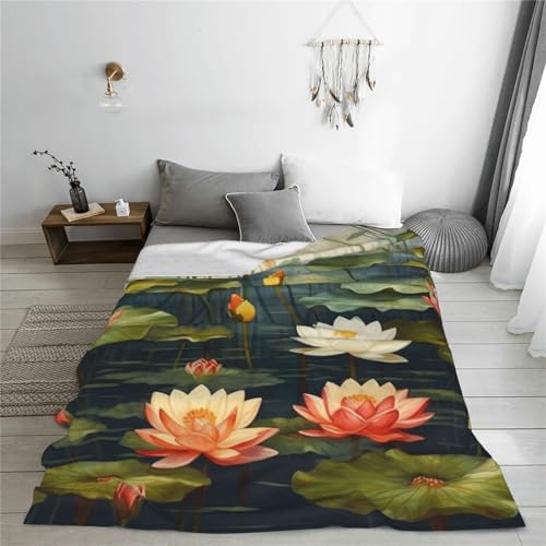 Jeté de lit à fleurs en flanelle microfibre ultra moelleuse - 7