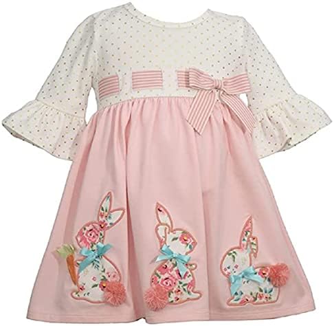 Pink Bunny Dress for Baby Toddler and 