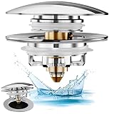 Tub Stopper, Universal Bathtub Drain Stopper and Pop Up Cover with Strainer, Replaces Tub Lift and T